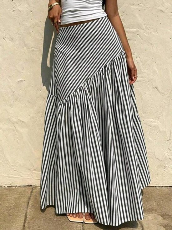 Dresses & Skirts - Elegant All-Season Versatile French Casual Bohemian Style Woven Fabric Flared